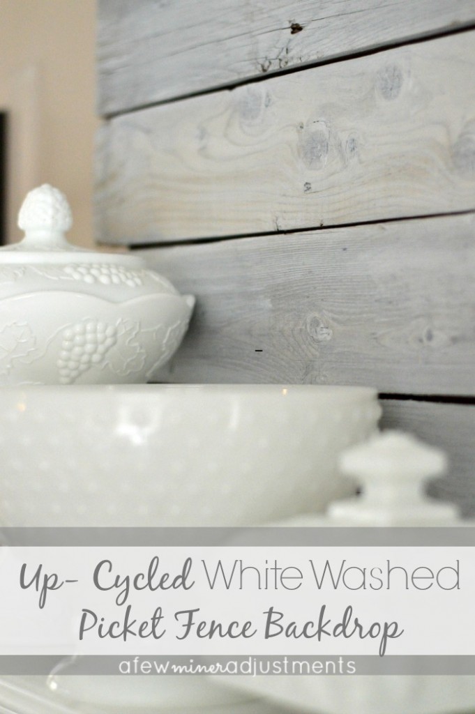 White Washed Picket Fence Backdrop