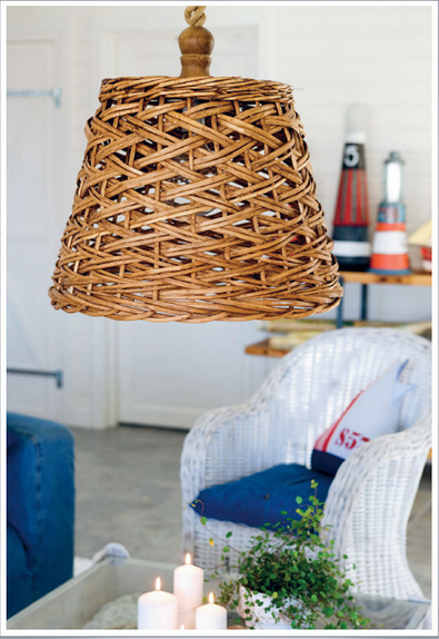 The Nautical Home - basket lamp 