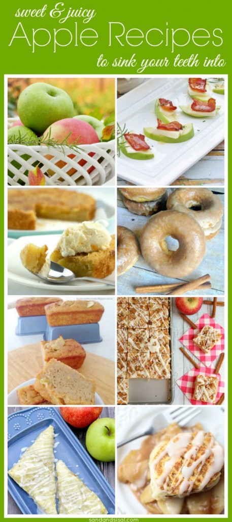 Sweet & Juicy Apple Recipes to Sink Your Teeth Into- These are easy to make and taste oh so good! Perfect for fall!