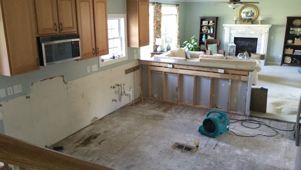 Preparing And Installing Hardwood Floors, Hardwood Floor Kitchen Water Damage