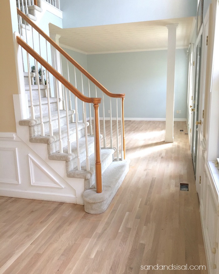 How I Gel Stained our Wood Floors - The Wicker House