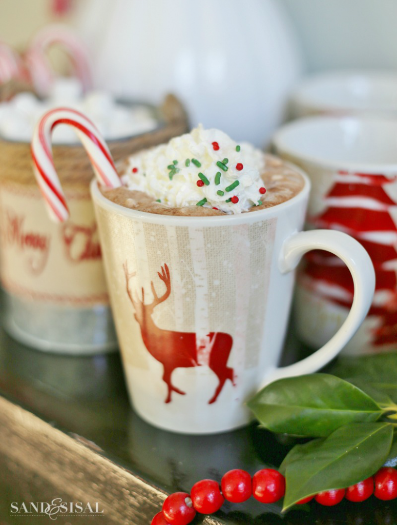 Christmas Cocoa + Donut Bar At Home - Sand and Sisal