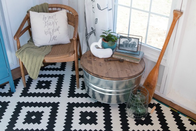 Galvanized Bucket coffee table