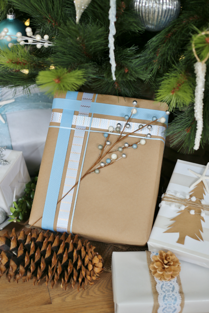 Holiday Gift Wrapping Ideas - Woven Ribbons