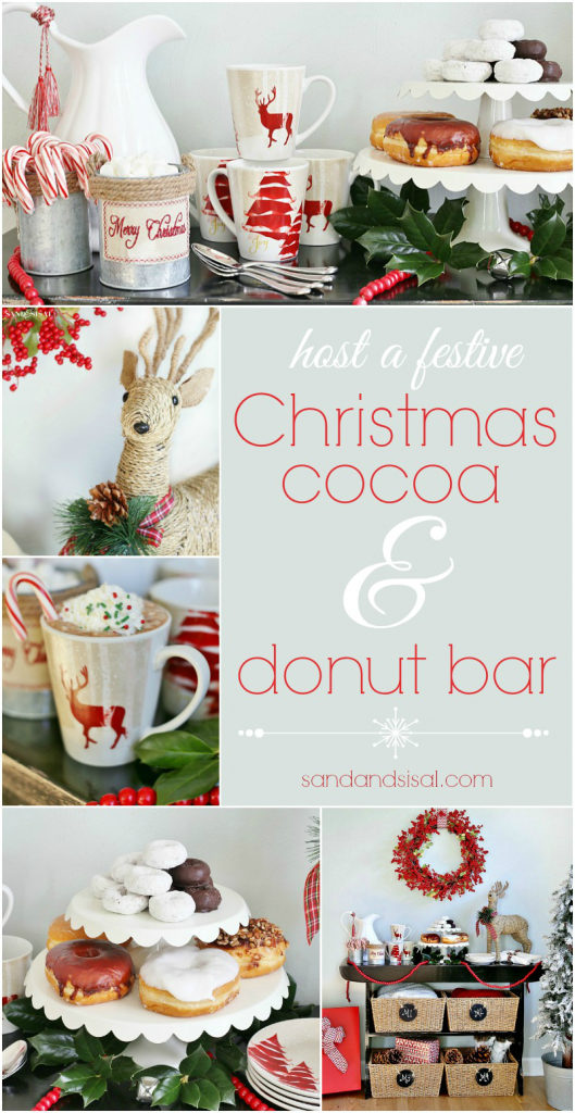 Host a festive Christmas Cocoa + Donut Bar