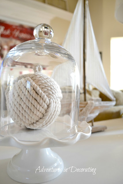 Nautical Cloche: Capture a bit of summer under a cloche or glass bell jar. Explore these beautifully chic coastal cloche decor ideas for your home.