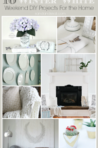 10 Winter White Weekend DIY Projects and Decor Crafts for the Home