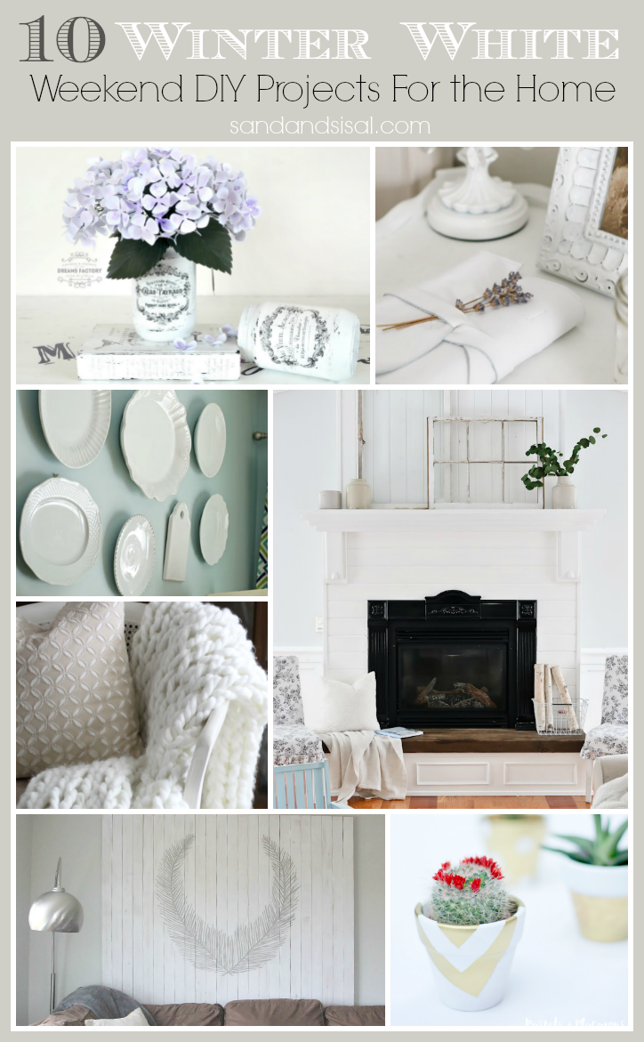 10 Winter White Weekend DIY Projects and Decor Crafts for the Home