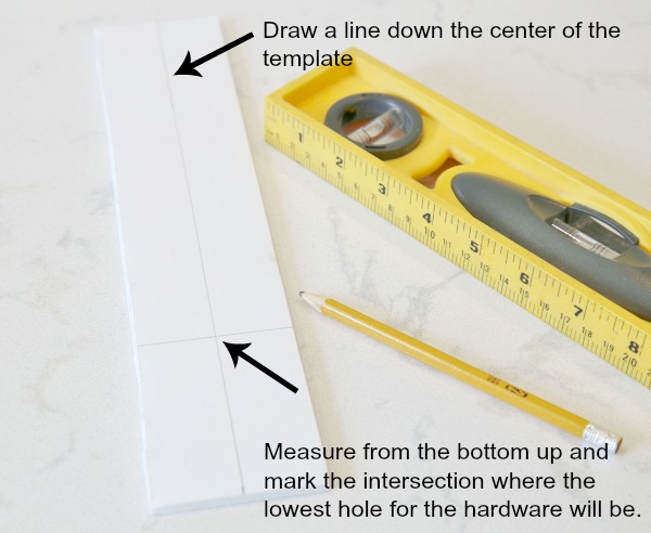 Diy Cabinet Hardware Template Hardware Installation Made Easy