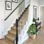 Painted Staircase Makeover with Seagrass Runner Tutorial