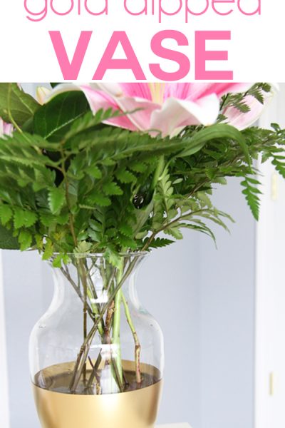Easy Gold Dipped Vases