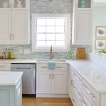 Coastal Backsplash and Kitchen Makeover - Lunada Bay Tile