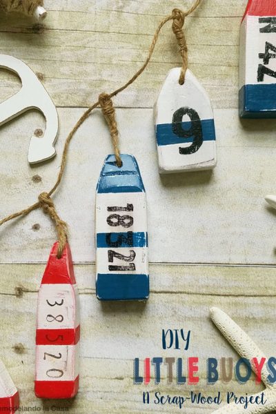 DIY little buoys - a scrap-wood project