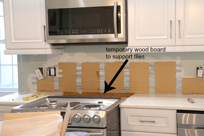 Installing a Paper Faced Mosaic Tile Backsplash