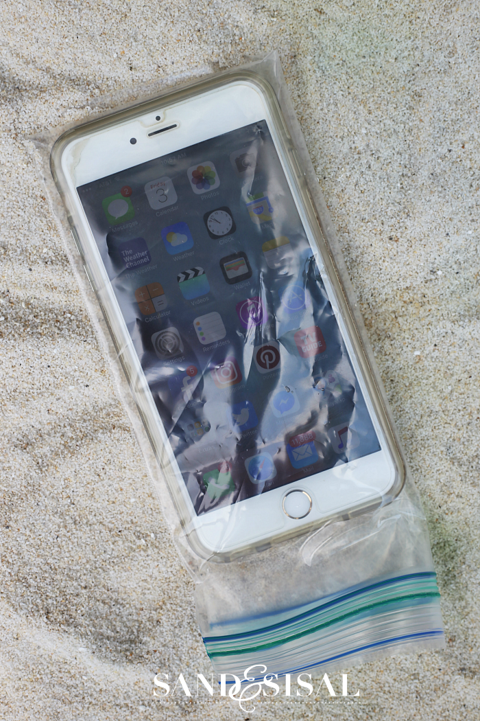 Protect cell phone from sand - best beach tips