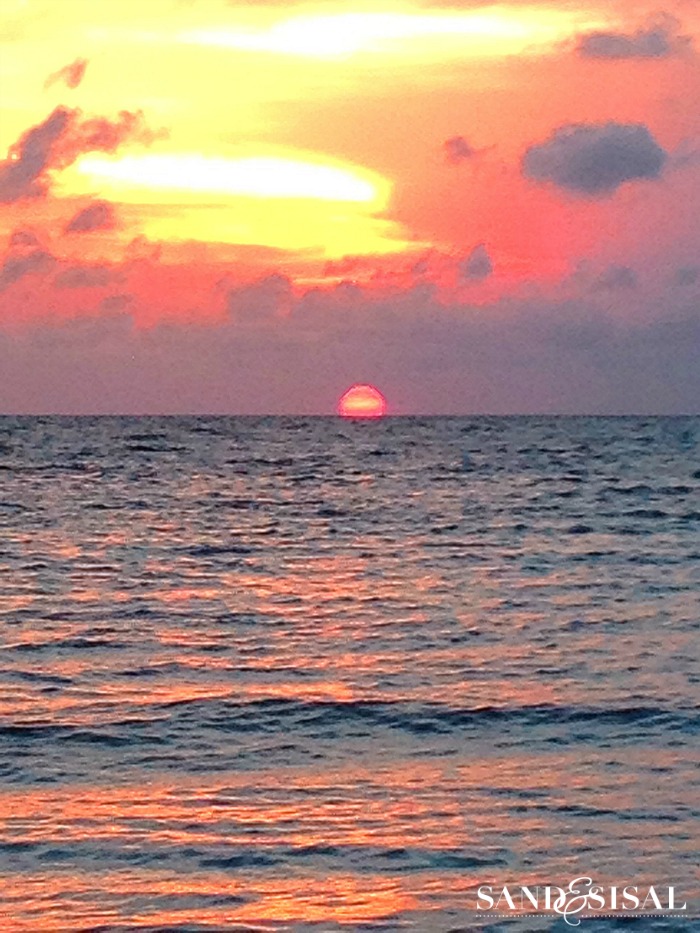Sunset at beach