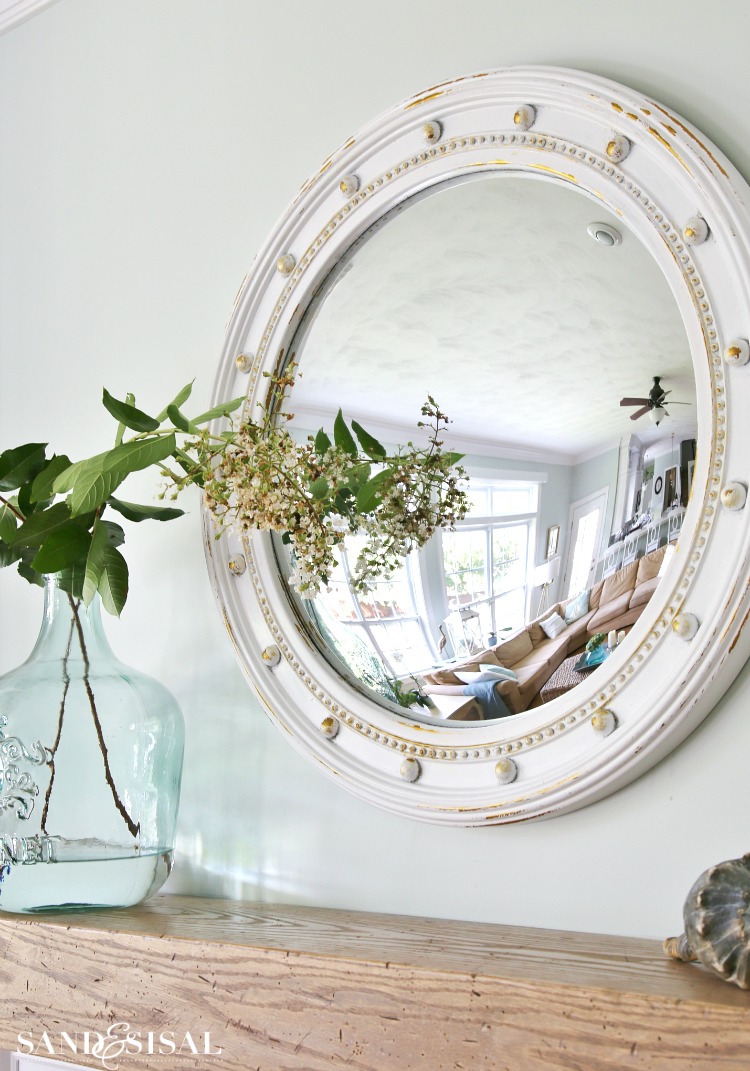 Fisheye Mirror - Coastal Mantel