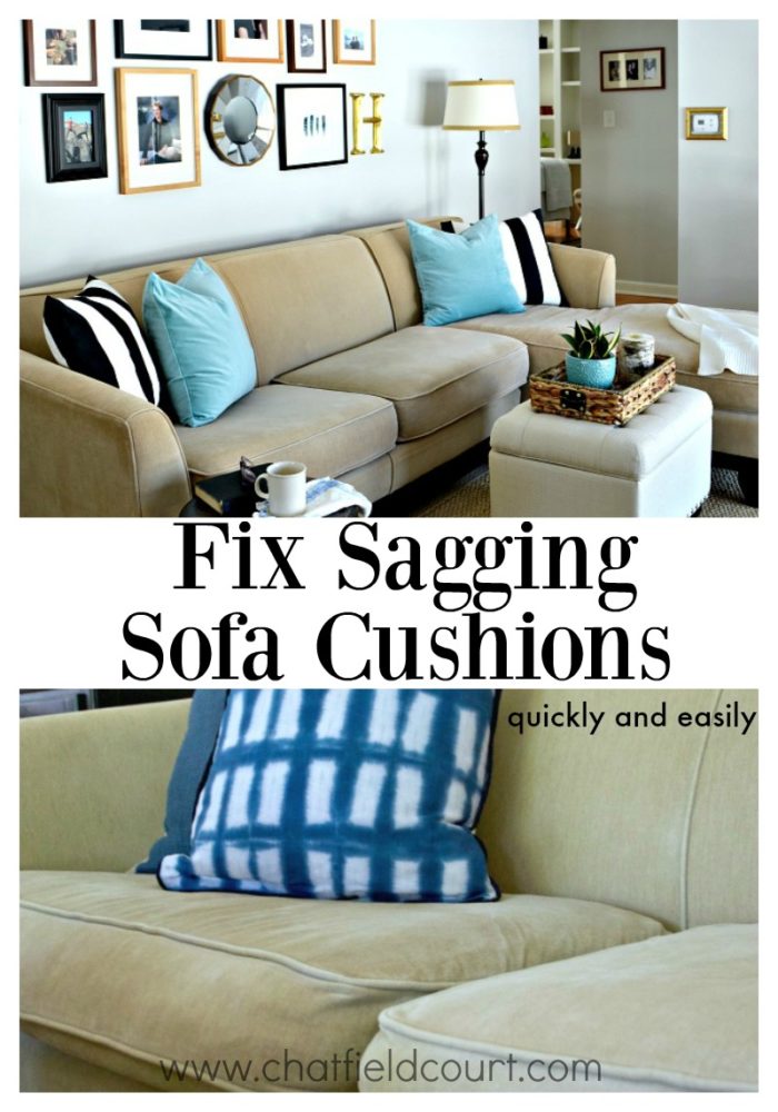 How to Fix Saggy Couch Cushions - Make Something Mondays