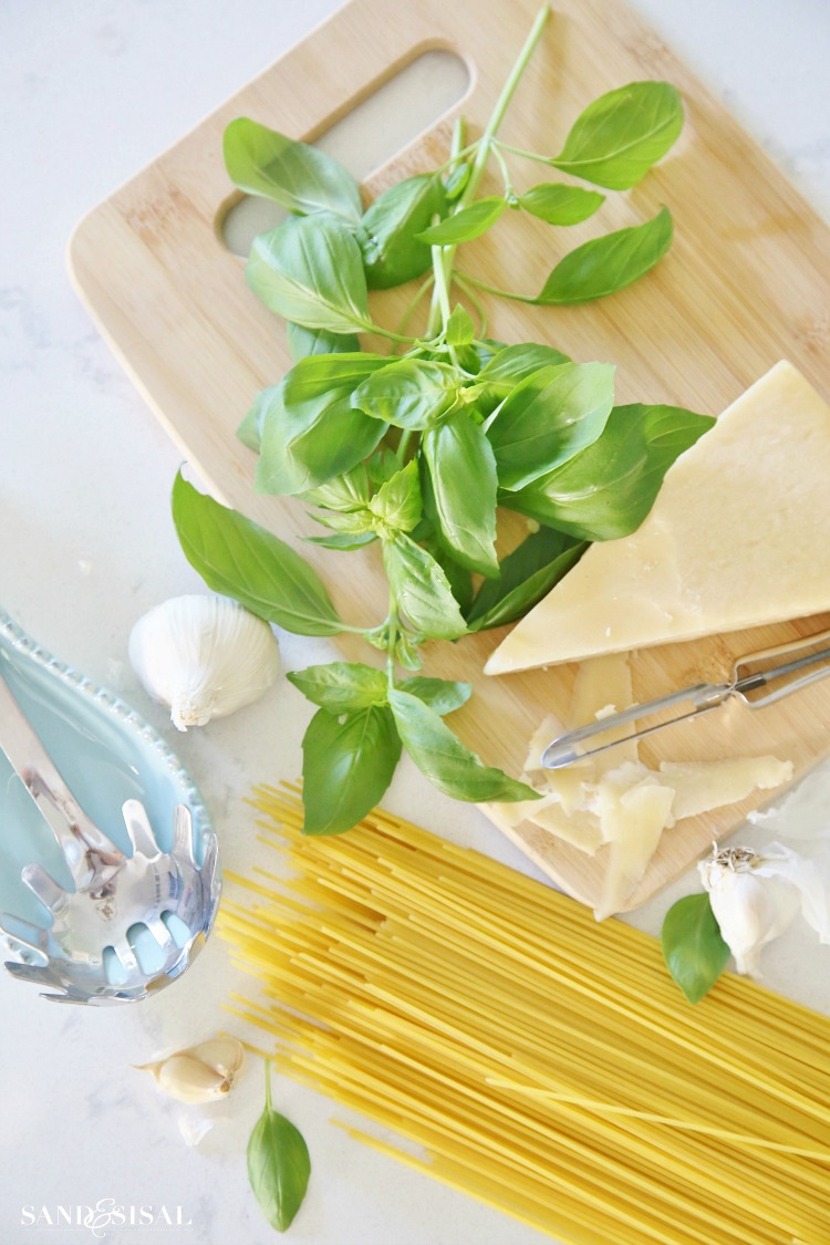 Pasta, Basil, and Parmesan