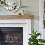 Wood Beam Fireplace Mantel