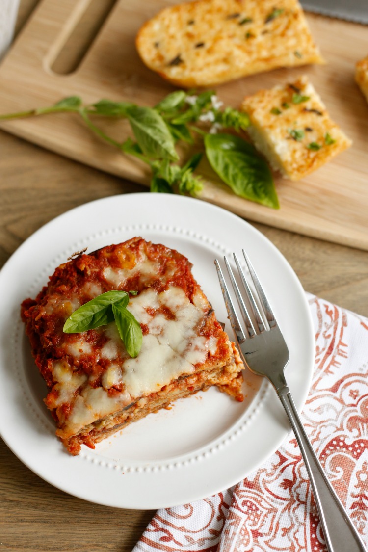 egg-plant-parmeasan-and-cheesy-garlic-bread