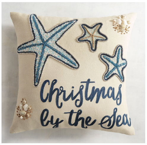 Beachy clearance christmas pillows