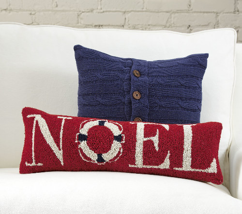 noel-coastal-pillow - Coastal Christmas Pillows