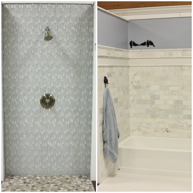 Glass Tile and Marble Bathroom Examples