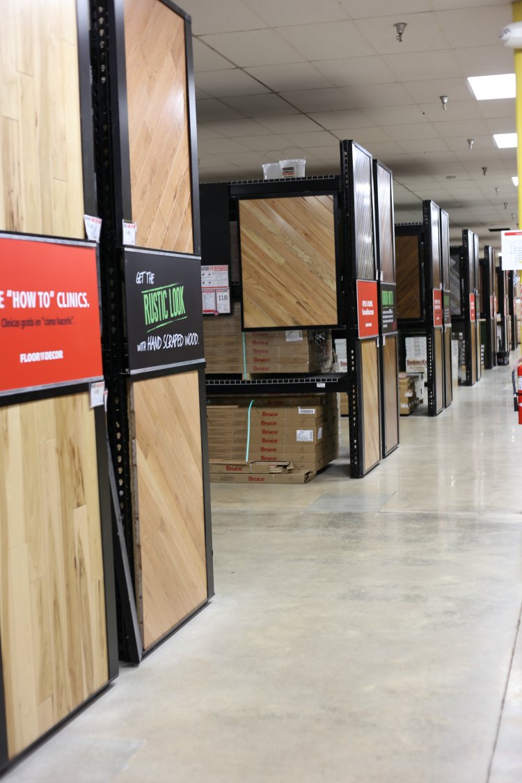 Rows of Wood Flooring - Floor and Decor