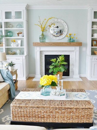 Spring Family Room and Kitchen Tour