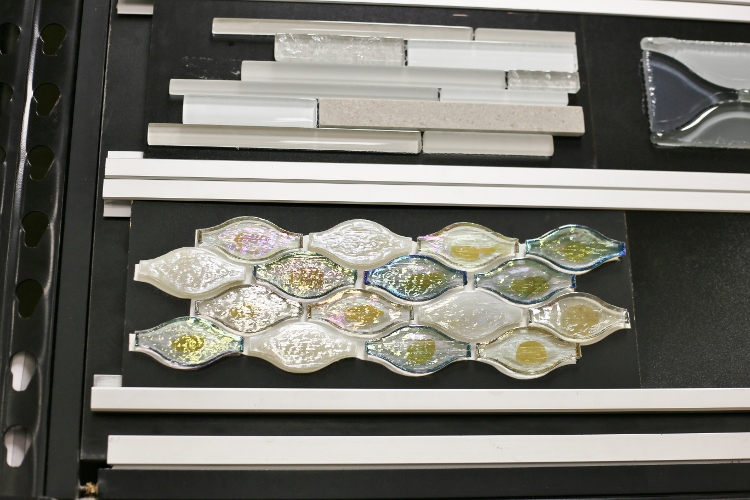 irredescent glass tile