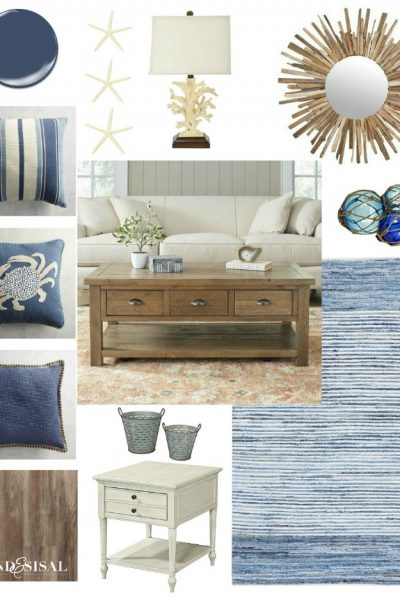 Media Room Makeover Design Board