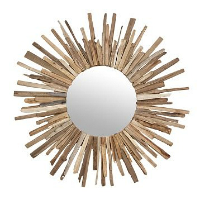 Sunburst Driftwood Mirror