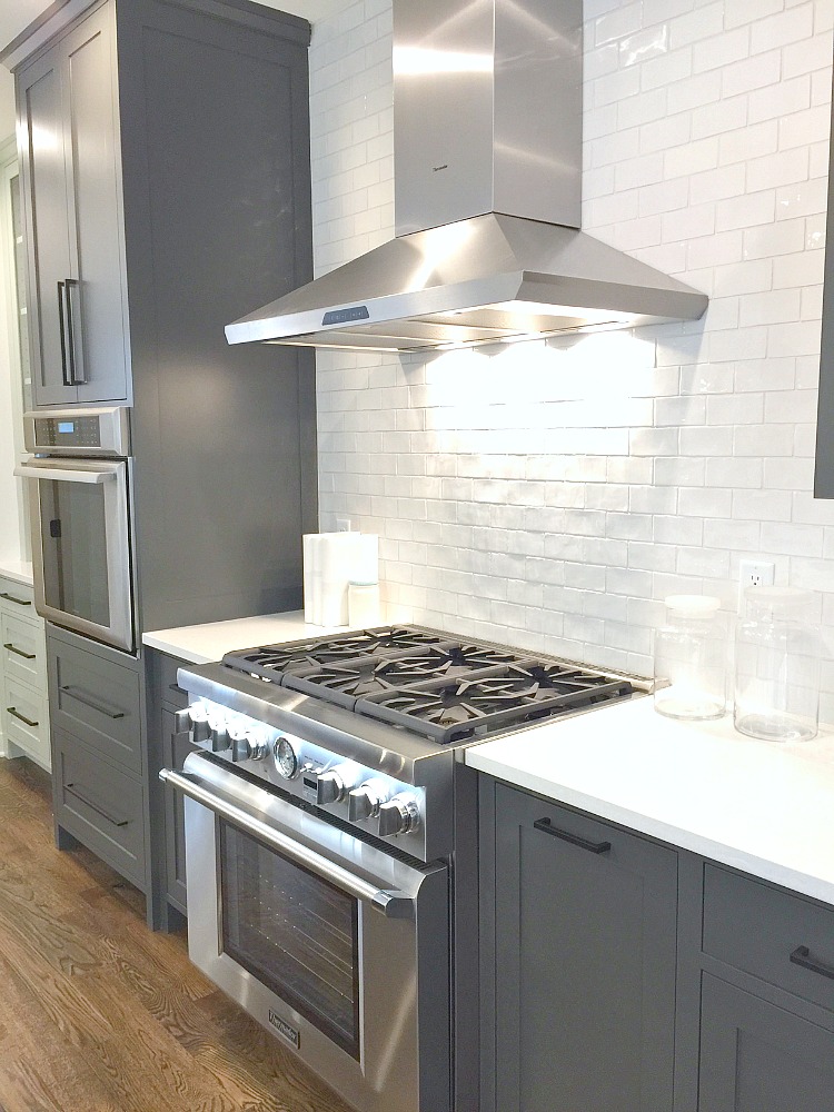 sustainable9-home-tour-kitchen - Dark Gray Kitchen Cabinets