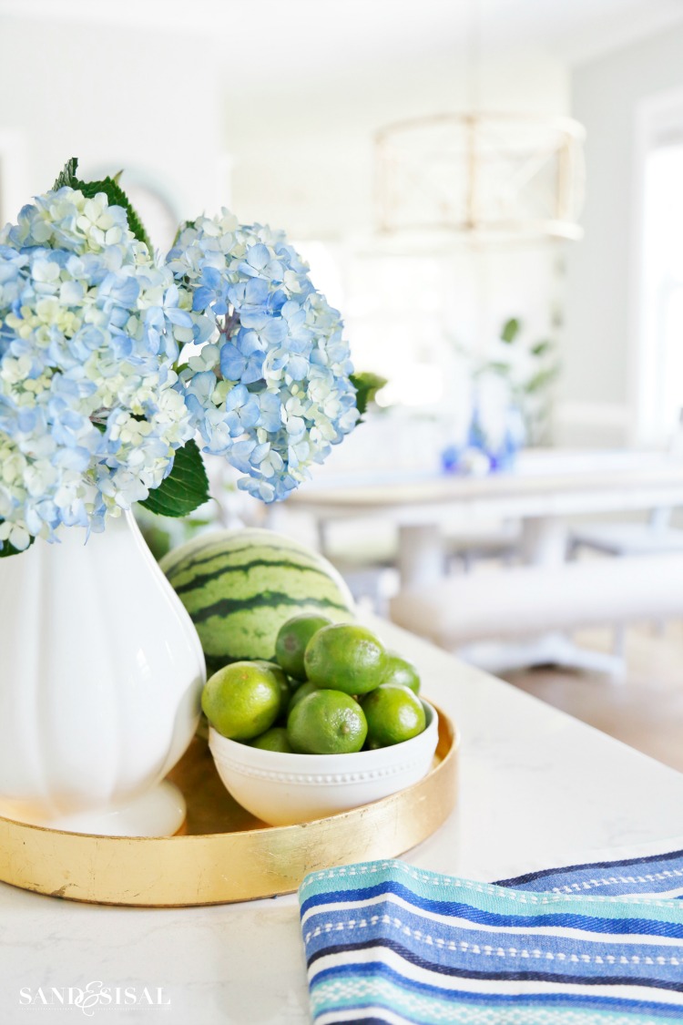 Hydrangeas and Limes