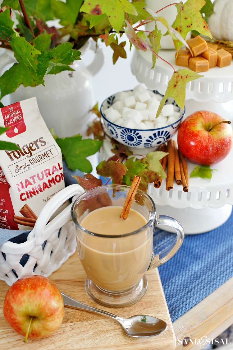 Fall Coffee Bar - Folgers Simply Gourmet Cinnamon Coffee