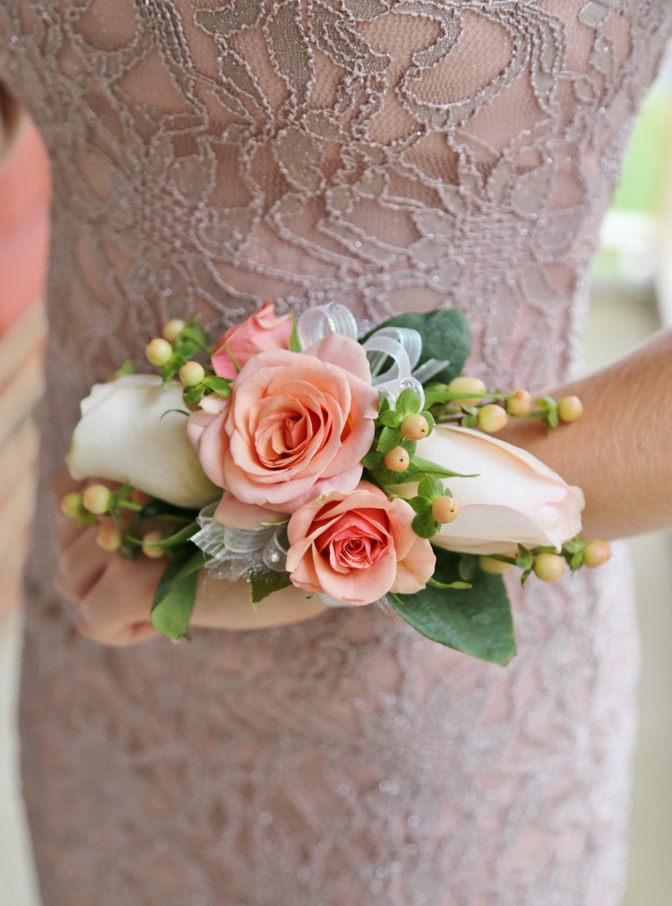 DIY Wrist Corsage for Homecoming or Prom - Sand and Sisal