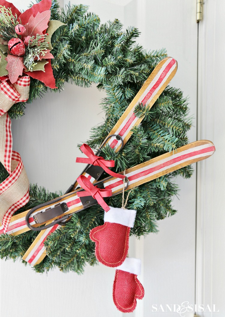 DIY Ski Lodge Wreath 