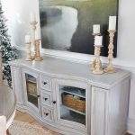 Chalk painted buffet makeover