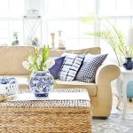 Blue and White Spring Family Room Tour