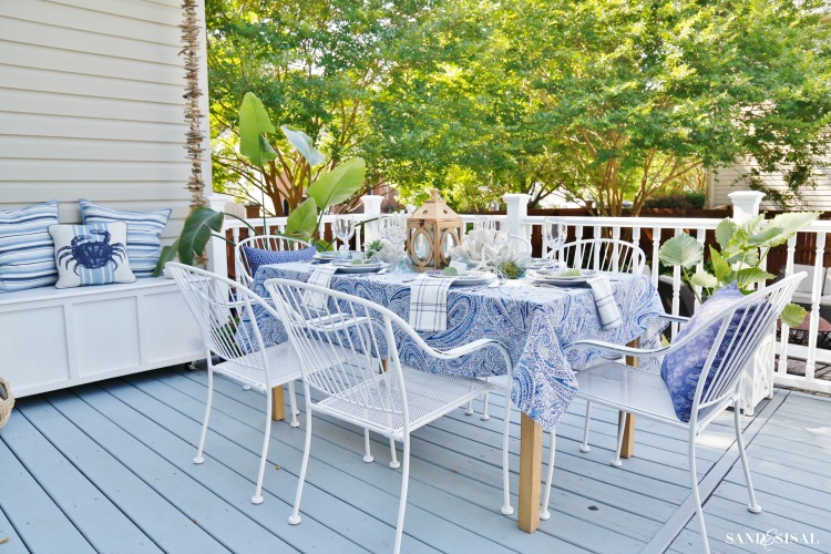 Create a Coastal Outdoor Dining Space 