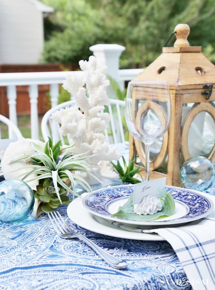 How to Create a Coastal Outdoor Dining Space Sand and Sisal