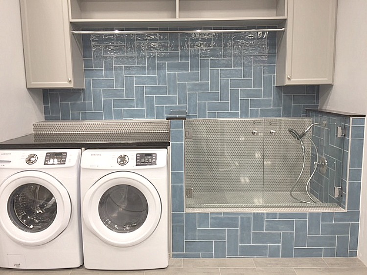 Laundry Room with Dog Shower