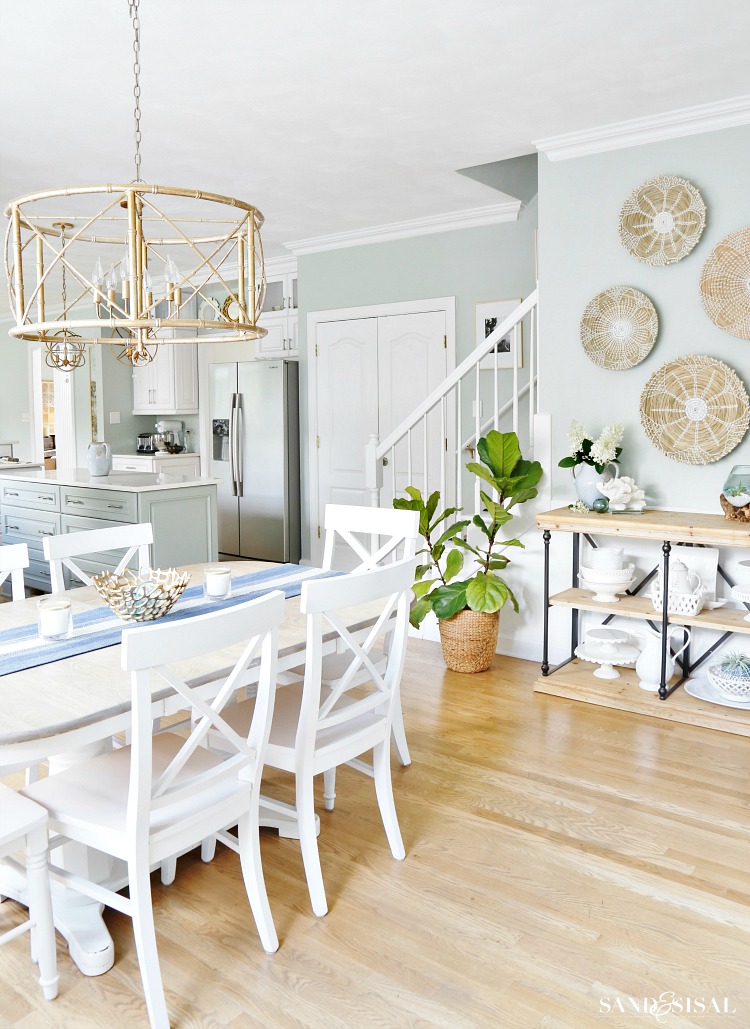 Coastal Kitchen Dining Area Summer Updates