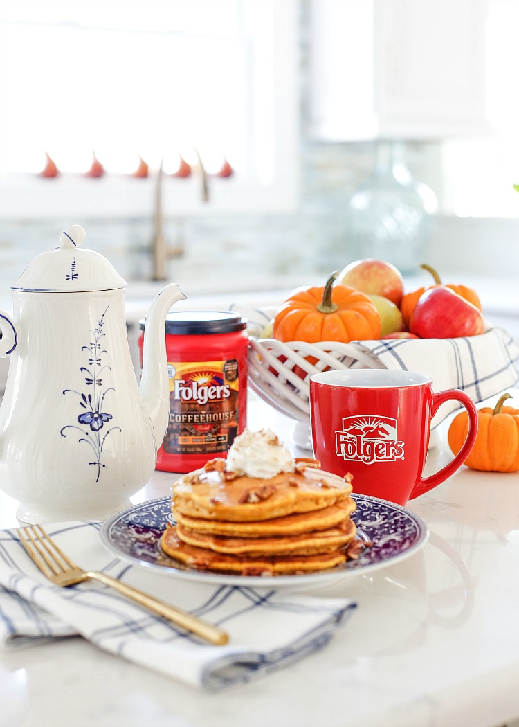 National Coffee Day Celebration with Pumpkin Spice Pancakes