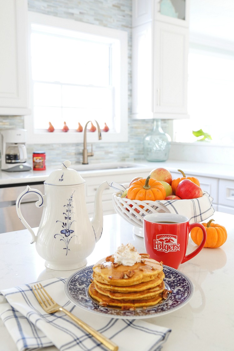 National Coffee Day Celebration with Pumpkin Spice Pancakes