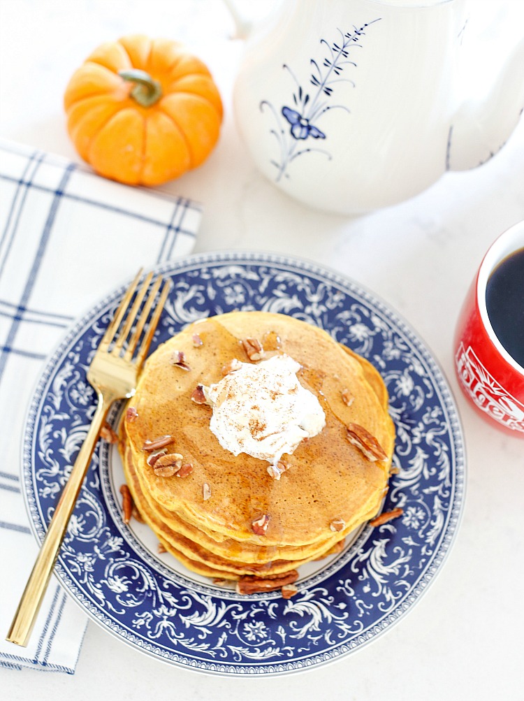 National Coffee Day Celebration with Pumpkin Spice Pancakes
