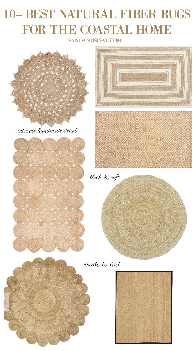 Jute Braided Round Rug Natural Fiber Rug Handmade Rug Round 