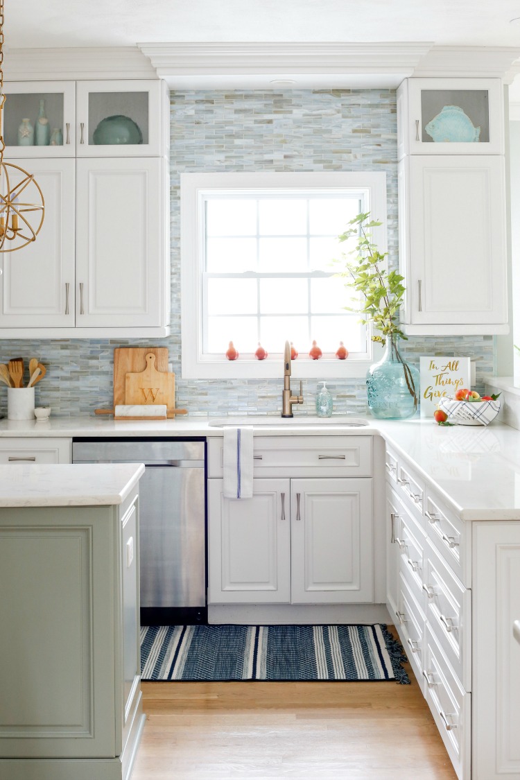 Coastal Fall Kitchen Tour