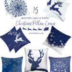 15 Beautiful Blue and White Christmas Pillow Covers